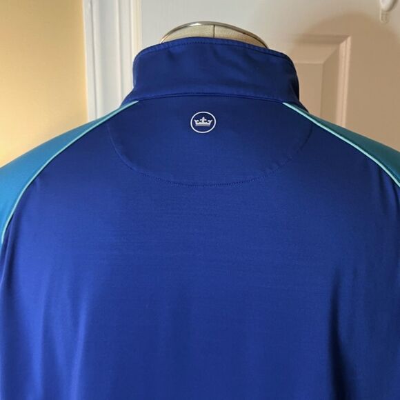 EUC Men's Peter Millar Crown Sport Performance Style Quarter Zip Pullover LARGE - Picture 4 of 4